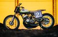 Kawasaki H1 Mach III Dicustom Flat Tracker, Mesin Upgrade Jadi 750cc