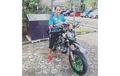 Gantengnya Aprilia Manganang Naik Supermoto, Dulunya Atlet Voli Putri yang Kini Dipastikan Sebagai Laki-laki