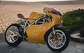 Ducati 998 Cafe Racer, Pakai Fairing Yamaha, Kelir Kuning Bikin Elegan