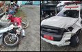 Ford Ranger Ambulans Bawa Sampel Tes Swab Bonyok, Tumbuk Suzuki Shogun, Pasutri Tak Bernyawa