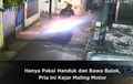 Honda Vario Keciduk Saat Digondol, Pemilik Nguber Cuma Pakai Handuk, Tenteng Balok
