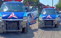 Suzuki APV Ambulans Partai Kecelakaan, Bumper Rontok Nyungsep ke Sawah, Dipakai Latihan Nyetir