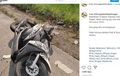 Yamaha Mio Terlipat, Setang Nyentuh Jok, Imbas Sodok Truk Parkir
