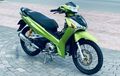 Honda Wave 125i Berjubah Hijau, Pakai Part Premium, Tampang Keren