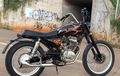 Honda Tiger Custom Dandan British, Templok Pelek Belang Khas Chopper