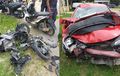 Honda Vario Terburai, Diseret Jazz Dari Depan dan Dihempas Avanza, Renggut Nyawa 1 Keluarga