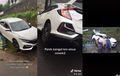 Honda Civic RS Nungging di Jalan Menurun, Cewek-cewek Sempat Panik, Korban Google Maps