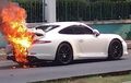 Porsche 911 Ekor Dilalap Api, Awalnya Cuma Asap, Kejadian di Kelapa Gading