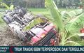Video Detik-detik Truk Tangki Pertamina Muat 16 Ribu Liter Solar Terbalik, Kenek Beberkan Penyebabnya