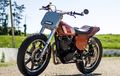 Yamaha XT500 Street Tracker, Garpu Depan Pinjam Suzuki GSX-R750