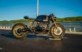 BMW R100 Matre, Pakai Gaya Cafe Racer dan Kaki Mewah, Striping Pakai Emas 22 Karat