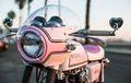 Honda CB200T Cafe Racer, Bodi Pink, Spion Unyu Berbentuk Hati