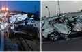 KIA Sonet Acak-acakan di Tol JORR Jatiwarna, Tusuk Belakang Truk, Ada Korban Jiwa