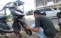 Pabrikan Kasih Paham, Tambal Ban Motor Paling Aman Pakai Metode Ini