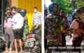 Heboh Dua Cewe Berantem di Pinggir Jalan, Anggota TNI Sabar Melerai