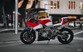 Yamaha TRX850 Bertampang Endurance Racing, Berkelir Merah Ala Ferrari