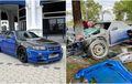 Baru Juga 1 Jam Terjual, Eh Nissan GT-R R34 Ini Seruduk Pohon dan Berakhir Ringsek Parah