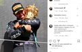 Bagikan Momen Selebrasi Kemenangan Lewis Hamilton di F1 Inggris 2021, Instagram Tim Mercedes AMG Petronas Diserbu Netizen