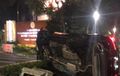 Lexus RX 300 Pelat RFS Terguling di Senayan, Awalnya Dipacu Kencang, Gagal Hindari Penyekatan
