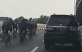 Viral Video Peleton Road Bike Masuk JLNT Antasari, Padahal Dilarang Lewat, Ini Tanggapan Polisi