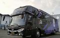 Tampang Bus Rans Cilegon FC, Pakai Sasis Mercedes Benz OH 1526, Padukan Kelir Ungu Dan Hitam