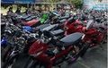 Dalam Tiga Jam Ratusan Motor Berknalpot Brong di Klaten Diamankan Polisi, Halaman Polres Mendadak Mirip Showroom Motor Bekas