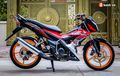 Honda Sonic 150R Tampil Stylish dan Elegan, Dimodif Modal Part Mewah