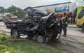 Pengemudi Merintih, Tubuh Terjepit Kabin Suzuki Carry Kontra Truk di Pati