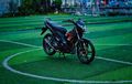 Honda Sonic 150R Tampil Manis, Dimodif Simpel Pakai Part Premium