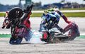 Masih Ingat Crash Parah di Lap Pertama MotoGP Inggris 2019? Andrea Dovizioso Sampai Hilang Ingatan dan Motornya Terbakar
