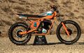 KTM GS250 Lawas Bergaya Flat Tracker, Nuansanya Dibuat Modern Klasik