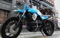 BMW K75 Dirombak Jadi Scrambler, Punya Kelir Cerah yang Bikin Segar