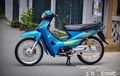 Honda Supra X Berbaju Biru Dipasok Part Mewah, Tampang Jadi Istimewa