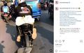 Bikin Ngakak Lihat Kelakuan Biker Ini, Diduga Hindari Polisi, Kaki Jadi Db Killer Darurat