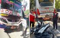 Ngeri, Honda Vario Terlipat Usai Dijepit Bus Sugeng Rahayu Dan Mira di Ngawi