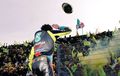 Spesial Banget, Ini Penampakan Helm Valentino Rossi yang Dilempar ke Fans Usai MotoGP Emilia Romagna 2021
