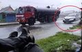 Jangan Nekat Terabas Genangan Air, Masalahnya Bukan Cuma Aquaplaning, Bisa Konyol Kayak Begini