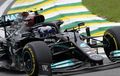 Hasil Sprint Qualfying F1 Brasil 2021 - Valtteri Bottas Rebut Pole Position, Lewis Hamilton Meroket dari Posisi Paling Buncit