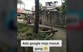Motor Google Maps Nyempil Sampai Gang Sempit, Kejepit Saat Belok di Tikungan Kecil