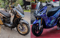 Duel Modifikasi Yamaha Lexi, Bodi Airbrush Plus Kaki Gambot Berotot