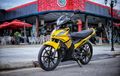 Yamaha Jupiter MX 135 Jubah Kuning Tampil Stylish Pakai Part Mewah 