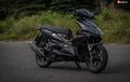 Modifikasi Honda Air Blade 110, Pasang Kepala Vario, Tampilan Serba Hitam