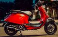 Vespa Sprint Bertampang Elegan, Dimanja Part Mewah dan Pakai Jubah Merah