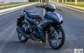 Modifikasi Yamaha MX King 155 Serba Gelap, Upgrade Pengeremannya Maksimal 