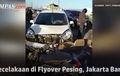 Ditabrak Mobil hingga Terpental dari Flyover Pesing, Polisi Sebut Pemotor Ini Langgar Lalu Lintas