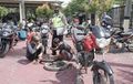 Pemandangan Langka, Puluhan Motor Dibongkar di Mapolres Nganjuk bak Bengkel Dadakan, Montirnya Malah Jera
