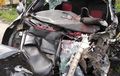Tragedi Mengerikan, Mesin Sampai Dasbor Daihatsu Sigra Terbelah, Empat Orang Tewas