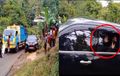 Fortuner Pelat Merah Mendadak Off-Road, Injak Lumpur Bahu Jalan Lewati Truk Mogok, Lambaian Tangan Sosok Ini Bikin Warga Senang