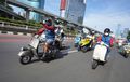 Vespa Benz Owner (VBO) Ajak Komunitas Vespa Konvoy Keliling Jakarta