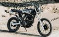 Yamaha XT600 Jadi Scrambler Sangar Berparas Klasik, Tangkinya Belang